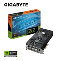 Gigabyte GeForce RTX 5060 EAGLE OC 8G, 2550 MHz, CUDA 3840, 28 Gbps, GDDR7,  128 bit, PCI-E 5.0, PSU 450W, DisplayPort 2.1b 3 HDMI 2.1b x1