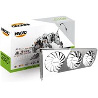 INNO3D nVidia GeForce RTX 4070 Ti OC X3 12GB GDDR6X 2640MHz Boost Clock RAM 21Gbps 3xDP 1xHDMI 297x118x42mm  White
