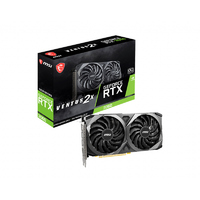 MSI nVidia Geforce RTX 3060 VENTUS 2X OC 12GB Video Card PCI-e 4.0 GDDR6 1807 MHz Boost Clock 3x DisplayPort 1.4 1x HDMI 2.1
