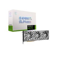 MSI nVidia GeForce RTX 4070 GAMING X SLIM WHITE 12G Video Card  TBD MHz Boost Clock, 12GB GDDR6X,DisplayPort x 3 (v1.4a),HDMI x 1(NEW)