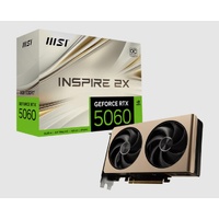 MSI nVidia GeForce RTX 5060 8G INSPIRE 2X OC, PCI Express Gen 5 x16, Boost: 2535 MHz, CUDA 3840 Units, 8GB GDDR7,. HDMI x 1 (emabargo)