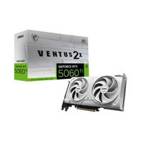 MSI nVidia GeForce RTX 5060 Ti 16G VENTUS 2X OC WHITE PLUS, Boost 2602 MHz, CUDA 4608, 16GB GDDR7, 28 Gbps, 600W PSU, HDMI x 1 (embargo)