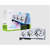 MSI nVidia GeForce RTX 5060 Ti 8G GAMING TRIO OC WHITE, PCI Express Gen 5 x 16, Boost: 2647 MHz, CUDA 4608 Units, 8GB GDDR7, HDMI x 1
