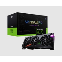 MSI nVidia GeForce RTX 5070 12G VANGUARD SOC , Boost: TBD, CUDA 6144 Units, 12GB GDDR7, HDMI x 1, 192-bit