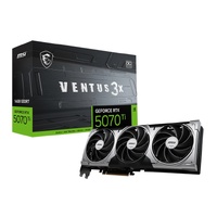 MSI RTX 5070 Ti 16G VENTUS 3X OC, 16GB GDDR7, 8960 CUDA cores, 28Gbps, 300W, PCIe Gen 5, 4-display support, up to 8K, HDMI 2.1b, 16-pin power