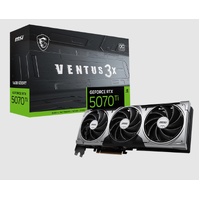 MSI nVidia GeForce RTX 5070 Ti 16G VENTUS 3X OC, Boost: 2482 MHz, CUDA 8960 Units, 16GB GDDR7, HDMI x 1