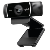 Logitech C922 Pro Stream Full HD Webcam 30fps at 1080p Autofocus Light Correction 2 Stereo Microphones 78 degree FoV 3mths XSplit License ( 960-001091