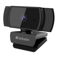 Verbatim Webcam Full HD 1080P with Auto Focus - Black